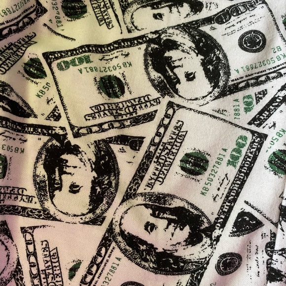 Size L Money print sweatpants - Picture 2 of 2